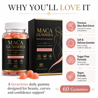 Formule Synergique Gommes de Maca, Fenugrec, Pueraria Mirifica, Collagène pour la Mémoire et le Soutien du Sommeil Adulte Sans Gluten Biologique ODM