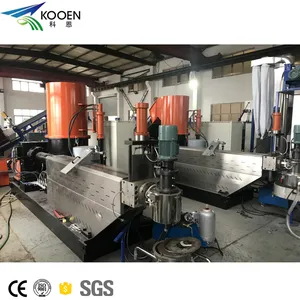 PE PP film two stage granulation line / recycled pellet making machine