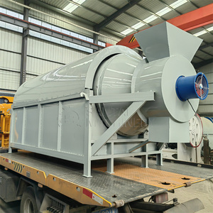 Secador Rotatorio de Tambor para Harina de Yuca de Alta Resistencia 500-1000kg/h, Máquina de Secado a Gas para Residuos de Soja - Product Image 5