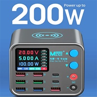 IParts MaAnt Dianba NO.1 Pro 200W Chargeur Rapide Multifonction 8 Ports PD Détection de Courant et de Données pour Téléphone Portable Sans Fil