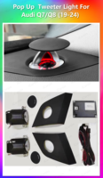 Lumière ambiante intérieure de voiture à commande par application, haut-parleur tweeter décoratif pour Audi A4 A5 A6L A7 Q5 Q7 Q8 C7 C8 Accessoires