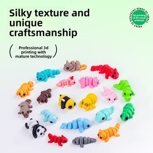 Juguetes Miniatura Impresos en 3D, Animales Articulados para Armar, Decoraciones Navideñas para el Hogar, para Bebés <span class=keywords><strong>de</strong></span> 0 a 3 Meses, Éxito <span class=keywords><strong>de</strong></span> Ventas Internacional - Product Image 3
