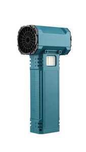 Ventilador Turbo Portátil Recargable por USB con Pantalla Digital, Luz LED, Soplador de Aire de Alta Velocidad para Detallado de Autos y Camping - Product Image 2
