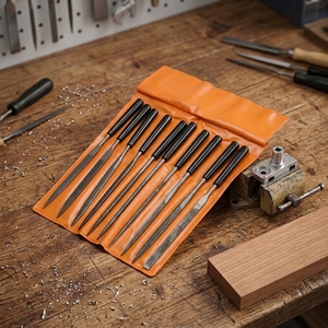 10-Piece Mini Steel <b>Hand</b> <b>File</b> Set for Metal Wood Model Polishing and Shaping - Product Image 4