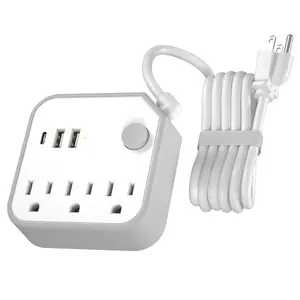 Surge Protection Power Strip Extension Cord Socket Electrical Outlet Extension Board with USB Port