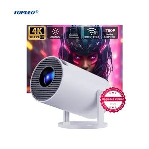 Topleo LCD 3D Outdoor Mapping Building Projector small education 4k hd mounts 1080p LCD home smart android Projector