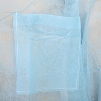 Robe d'isolement médicale jetable bleue, prix de gros usine