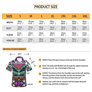 Chemise hawaïenne personnalisée style tatouages tribaux tahitiens, chemise boutonnée à manches courtes, produits en dropshipping, grandes tailles - Product Image 6