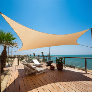 Bâche d'ombrage commerciale en tissu pour auvent, voile pare-soleil anti-UV pour terrasse 4x4m - Product Image 5