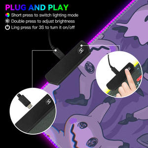 FLAME SNAKE Esthétique Série <span class=keywords><strong>Kawaii</strong></span> Anime Gamer LED RGB Tapis De <span class=keywords><strong>Souris</strong></span> XL Taille Tapis De Bureau pour RTS Gaming <span class=keywords><strong>Kawaii</strong></span> Anime Gamer <span class=keywords><strong>Souris</strong></span> Stock - Product Image 4