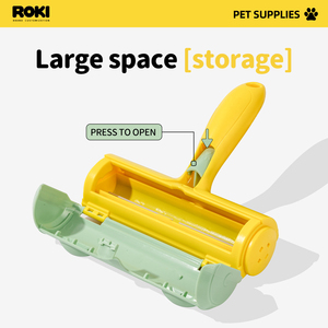 Rodillo Removedor de Pelo de Mascotas Reutilizable y Autolimpiante de Plástico ABS Ecológico Personalizado Roki con Cepillos Quitapelusas para Uso en el Hogar/Oficina/Auto - Product Image 4