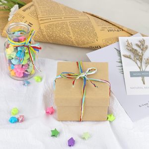 Valentine's Day Christmas Gift Wrapping Set DIY Decorations <strong>Twisted</strong> Rope <strong>Raffia</strong> Paper Ribbon Twine <strong>Strings</strong> for Crafts Weaving - Product Image 6
