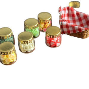 Accessoires de bijouterie DIY, tube droit en verre <span class=keywords><strong>soufflé</strong></span> à la main en résine, pendentif en forme de bouchon de bouteille, couvercle en verre pour pendentif - Product Image 5