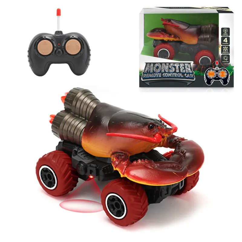 Nouveau produit 2023 populaire 1:43 homard course voiture fête faveurs petits jouets à piles voitures jeux de course simulateur