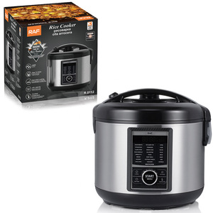 Cuisinière à riz multifonctionnelle 5L en acier inoxydable avec contrôle mécanique de la minuterie, compatible avec les normes américaines et les prises internationales - Product Image 5