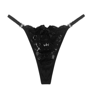 Europäisch-Amerikanischer Damen-Tanga, Sexy Spitze, Hohlmaschig, Atmungsaktiv, Nahtlos, Niedriger Bund, Mittlere Formgebung, Eng Anliegend - Product Image 5