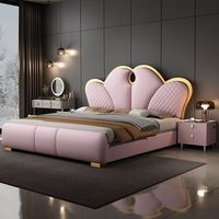 2026 Gepolstertes Einzel-, Doppel- und Kingsize-Etagenbett mit Stauraum, weiches Schlafzimmermöbel-Design aus Leder