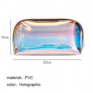Bolsa de Maquillaje Transparente Paxdun Fashion, Holográfica, de TPU Impermeable, para Viaje, Almacenamiento de Cosméticos, PVC Láser - Product Image 5