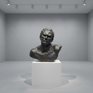 Sculpture murale en bronze coulé sur mesure, figurine grimpante, sculpture moderne en bronze 3D, homme grimpant - Product Image 2