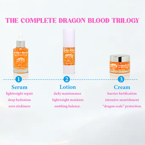 Ensemble Anti-Âge au Sang de Dragon avec Sérum, Lotion et <span class=keywords><strong>Crème</strong></span> : Réparation Antioxydante, Protection de la Barrière Cutanée, Soulagement des Rougeurs |   Vente en gros - Product Image 4
