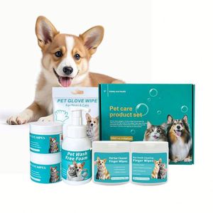 Kit de Soins Corporels en Gros pour Chiens et Chats : Lingettes de Nettoyage pour Dents, Oreilles et Yeux – Produits de Toilettage Naturels et Sûrs pour Animaux de Compagnie - Product Image 1