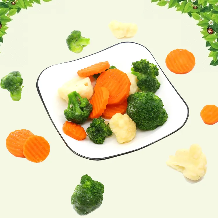 IQF Mixed Vegetables Sliced Carrots/brocoli/cauliflower Frozen Mixed Vegetables