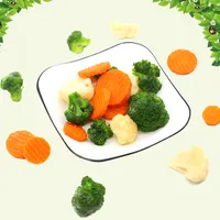 IQF Irisan Sayuran Campur Wortel/Brocoli/Kembang Kol Sayuran Campuran Beku