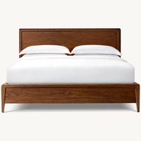 Lit de luxe en teck lits en bois cadre de lit Queen King Size villa moderne maison hôtel chambre meubles chambres cadres