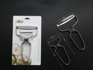 Lot de 2 éplucheurs manuels en acier inoxydable avec poignée ergonomique, compatibles lave-vaisselle, pour <span class=keywords><strong>cuisine</strong></span> - Vente en gros usine à prix abordable - Product Image 3