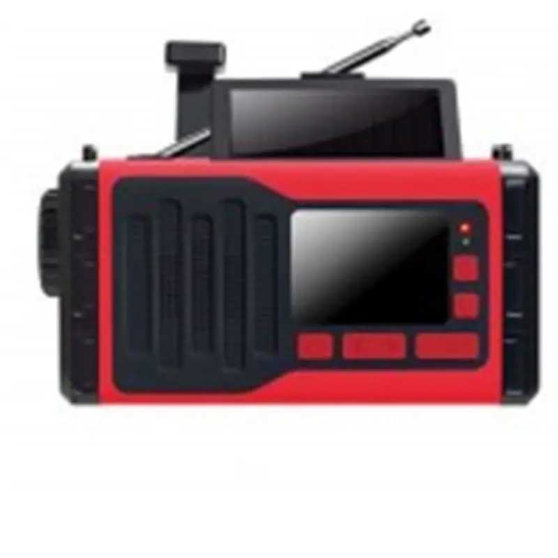 Radio de emergencia Solar con linterna Led, manivela manual, Mini Am, Fm, Mw, Sw, Lw