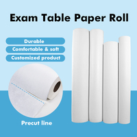 Rouleaux de canapé médical jetables de haute qualité rouleau de papier de table d'examen rouleau de papier d'examen de cellulose de texture lisse