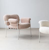 Fauteuil simple nordique, fauteuil inclinable, luxe léger, art en fer, rouge tendance, moderne, simple, designer, chaise décontractée
