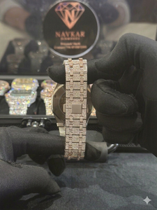 Reloj de Lujo de Plata de Ley 925 con Diamantes Cuadrados de Cuarzo para Mujer, Correa de Oro Amarillo, Números Romanos, Pantalla Analógica, Esfera de 30 mm - Product Image 3