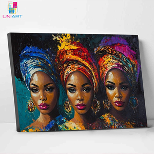 UNIART High End Quality Nubian <strong>Queen</strong> Canvas <strong>Art</strong> African Style Artwork with Frame Canvas Printing Wall <strong>Art</strong> for Home Decoration - Product Image 3
