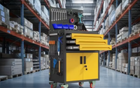 Banc de travail robuste avec armoire intégrée, armoire à outils pour mécanicien pour atelier