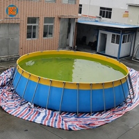 Piscines hors sol personnalisées, grandes piscines spa avec anneau structurel rond en PVC gonflable pour enfants et adultes