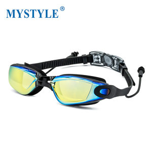 <span class=keywords><strong>Gafas</strong></span> <span class=keywords><strong>de</strong></span> Natación Antivaho con Protección UV y Tapones <span class=keywords><strong>de</strong></span> Silicona Impermeables para los Oídos, <span class=keywords><strong>Gafas</strong></span> HD a Prueba <span class=keywords><strong>de</strong></span> Fugas para Adultos, Adolescentes y Niños, para Natación, Triatlón - Product Image 1