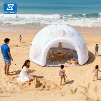 Tente gonflable, tente dôme blanche pour le camping, la publicité commerciale, la décoration promotionnelle