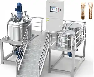 Máquina misturadora elétrica automática de sabonete líquido e shampoo SUS316 com aquecimento e mistura, preço de fábrica, dispersor de pás usado