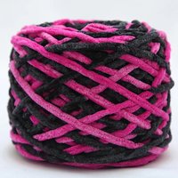 100% Polyester Crochet Thread Yarn Manufacturer Thick Soft Chunky Chenille Velvet Yarn for High Tenacity Knitting Dyed Weaving