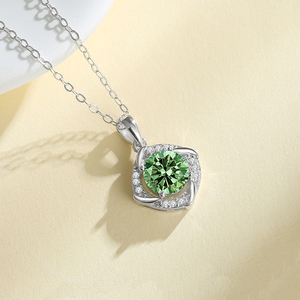 Unisex 925 Silver Destiny Halskette mit 1CT VVS1 Moissan ite Anhänger Zertifikat für Männer und Frauen enthalten - Product Image 4