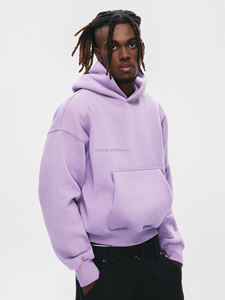 100% 코튼 남성용 풀오버 후드 칼라 느슨한 겨울 시즌 대형 스트리트웨어 무거운 무게 운동복 - Product Image 4