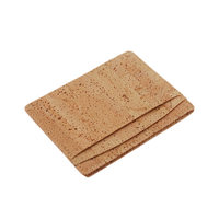 Gros personnalisé porte carte en liège naturel portefeuille fin tendance pour cadeau publicitaire salon professionnel et promoti