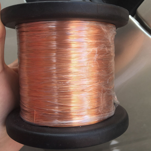 24 AWG 99% Cu Red <b>Copper</b> Magnet <b>Wire</b>-Enameled <b>Copper</b> Clad Steel 1.0 lb 0.0221" Diameter Cutting Electrical Use Shandong - Product Image 3