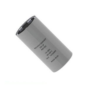 Distribuidor Autorizado, Condensador de Montaje en Chasis PEH169MD468VMU2, 6.8 mF, CAP ALUM SCREW TERM 105C - Product Image 1