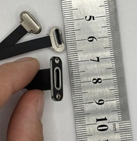 Connecteur USB Type C femelle avec vis de verrouillage à profil bas, coudé à 90 degrés, ultra-plat pour téléphone portable et tablette (FPC)