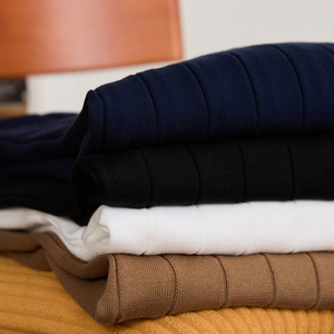 Canottiera da uomo autunno e inverno Casual in <span class=keywords><strong>cotone</strong></span> 100% traspirante a maniche lunghe in tinta unita in <span class=keywords><strong>maglia</strong></span> - Product Image 6