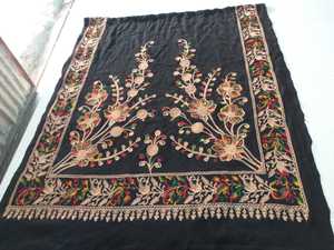 Premium Embroidered Digital Print Floral Viscose Shawl Long Fringe Soft Warm Breathable Reversible Traditional Winter Wrap - Product Image 1