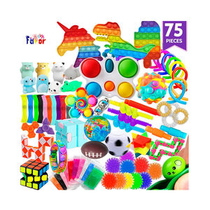 75 Pezzi di Giocattoli Antistress in Plastica, Spinner e Tubi, Riempitivi per Pignatte, Premi per Classe, Confezione Giocattoli per il Sollievo dallo Stress - Product Image 1