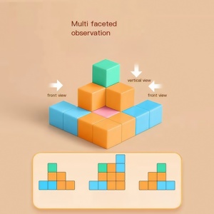 Bloques Magnéticos para Niños, Bloques de Construcción Magnéticos para Niños, Cubos Magnéticos, Materiales Magnéticos, <span class=keywords><strong>Minecraft</strong></span> - Product Image 3